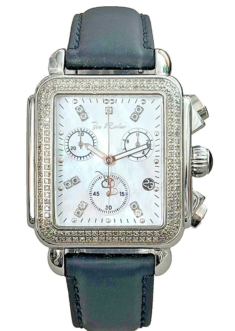 Joe Rodeo Madison MOP Dial Women’s Chronograph Diamond Quartz Watch Women’s