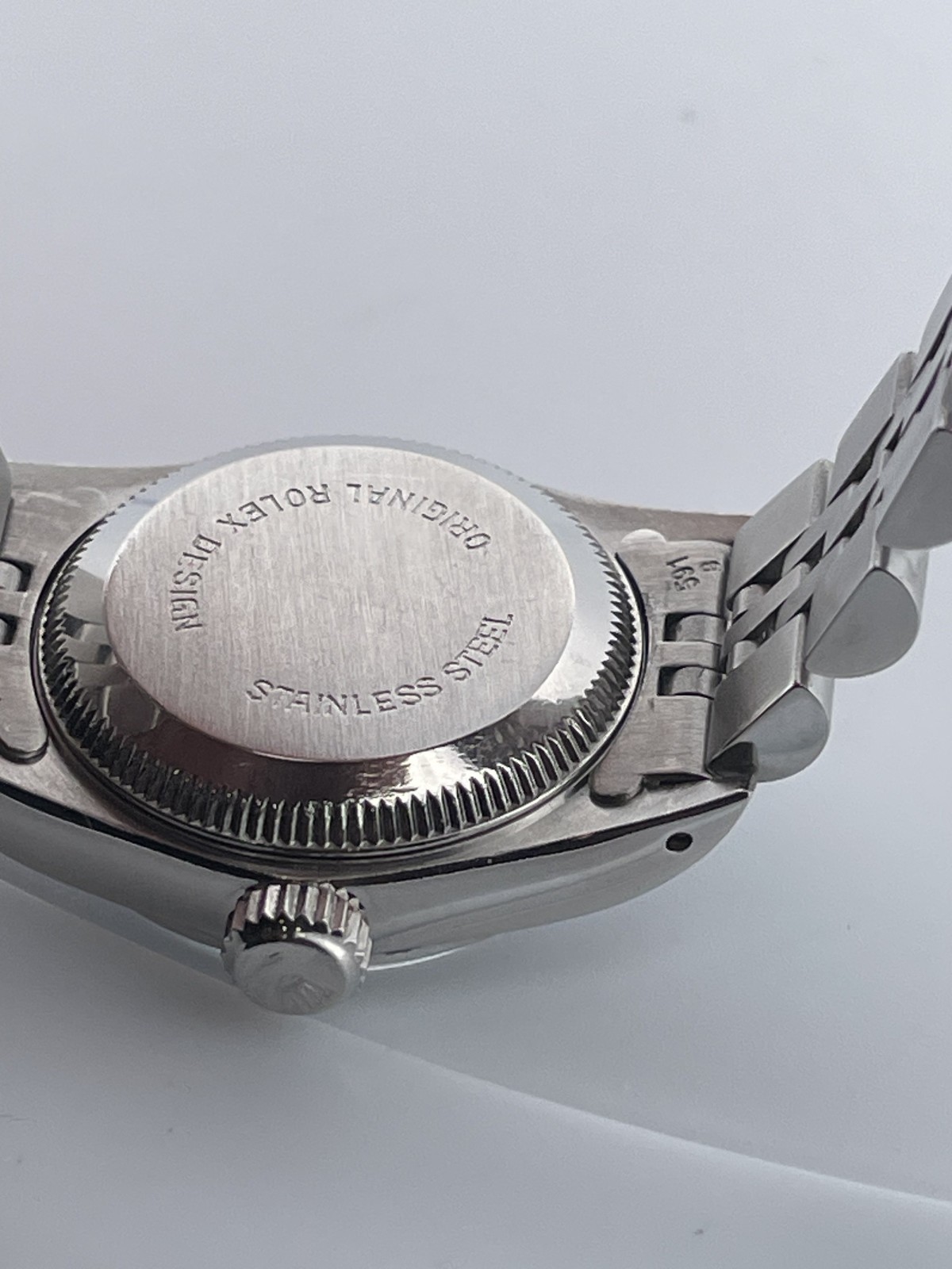 Rolex 67180 Ladies Oyster Perpetual Silver Dial w/ Box & Papers