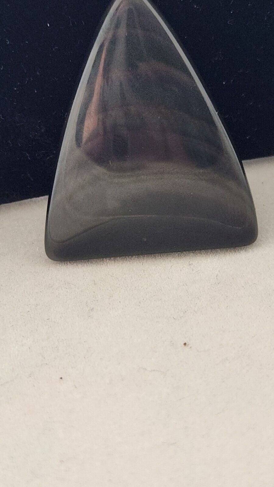 Gemstones Loose Obsidian Cabochon 8.9 gr Pendant Size 40 mm x 32 mm x 5 mm