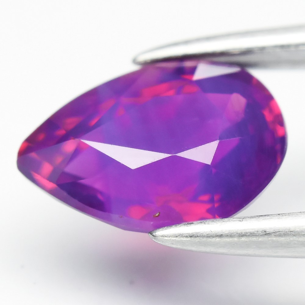 💎 0.94ct VS Pear Natural Purple Pink Sapphire – Unheated, Mozambique Gem