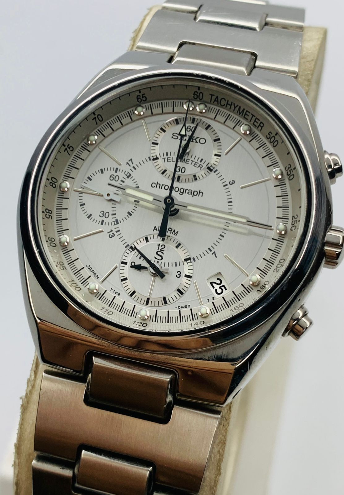 Vintage Seiko SUS Chronograph 7T62-0AA0 Men’s Quartz Watch