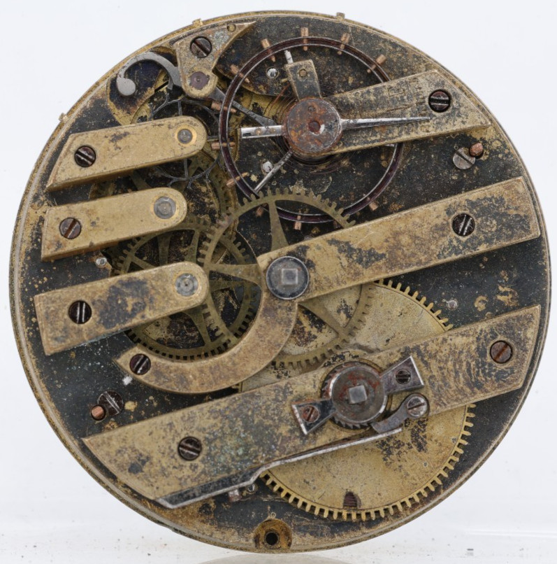 HIGH GRADE KEYWIND 3 FINGER POCKET WATCH MOVEMENT, 45.23mm, FOR REPAIR (LP)