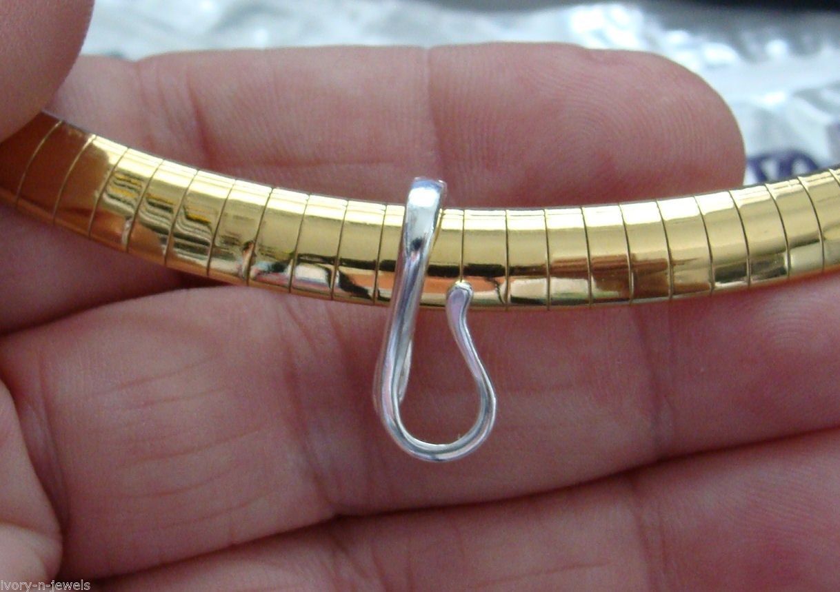 9x21mm INTERCHANGEABLE Pendant Hanger SLIDE Pearl Enhancer SILVER, ROSE or YG
