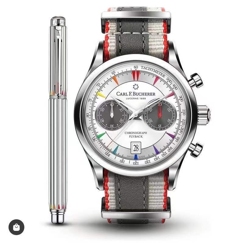Carl F. Bucherer style multifunctional men’s chronograph watch