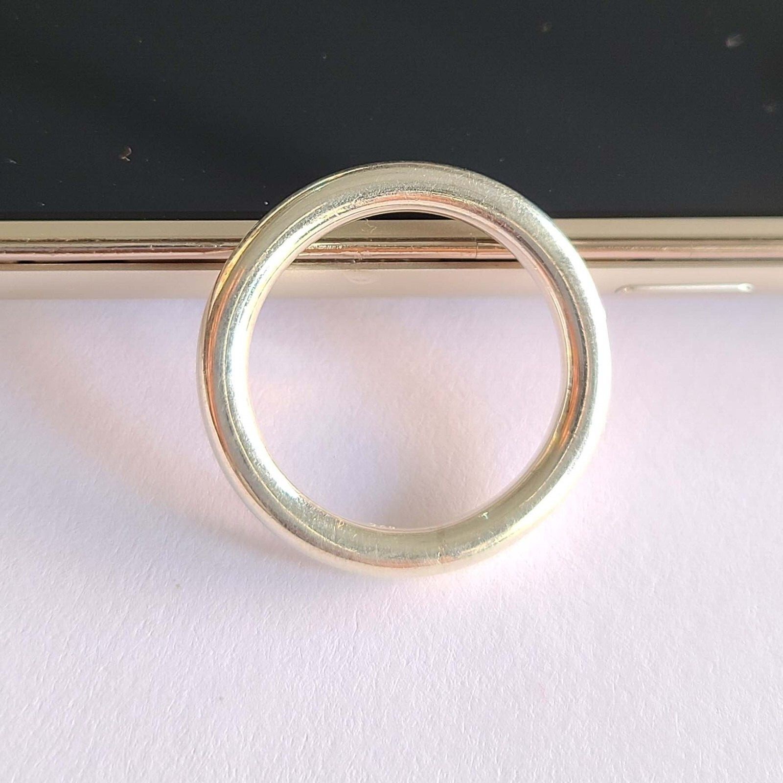 Plain 925 Solid Sterling Silver Handmade 3 Mm Round Wire Ring All Size Available