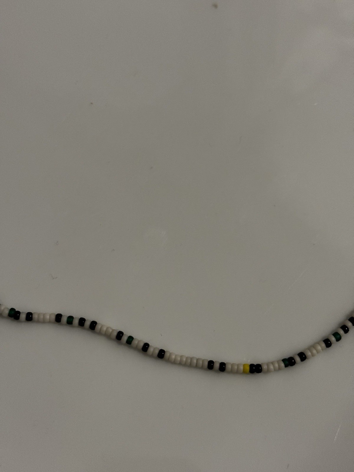 Multicolor Glass Seed Bead Beaded Necklace Ball/Bead Chain Lobster Clasp