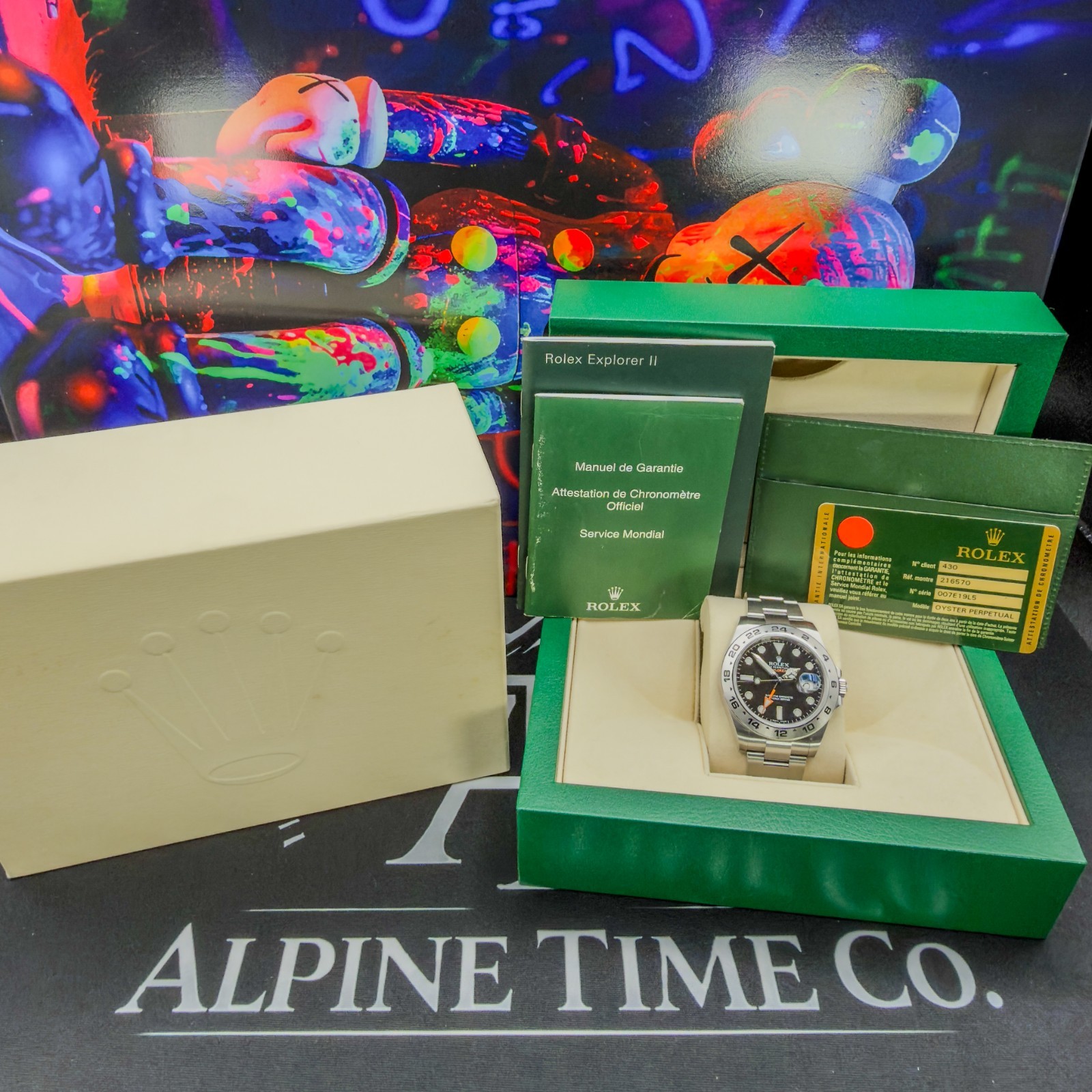 ROLEX EXPLORER II 42mm “BLACK DIAL” ref.216570 (2015) FULL SET