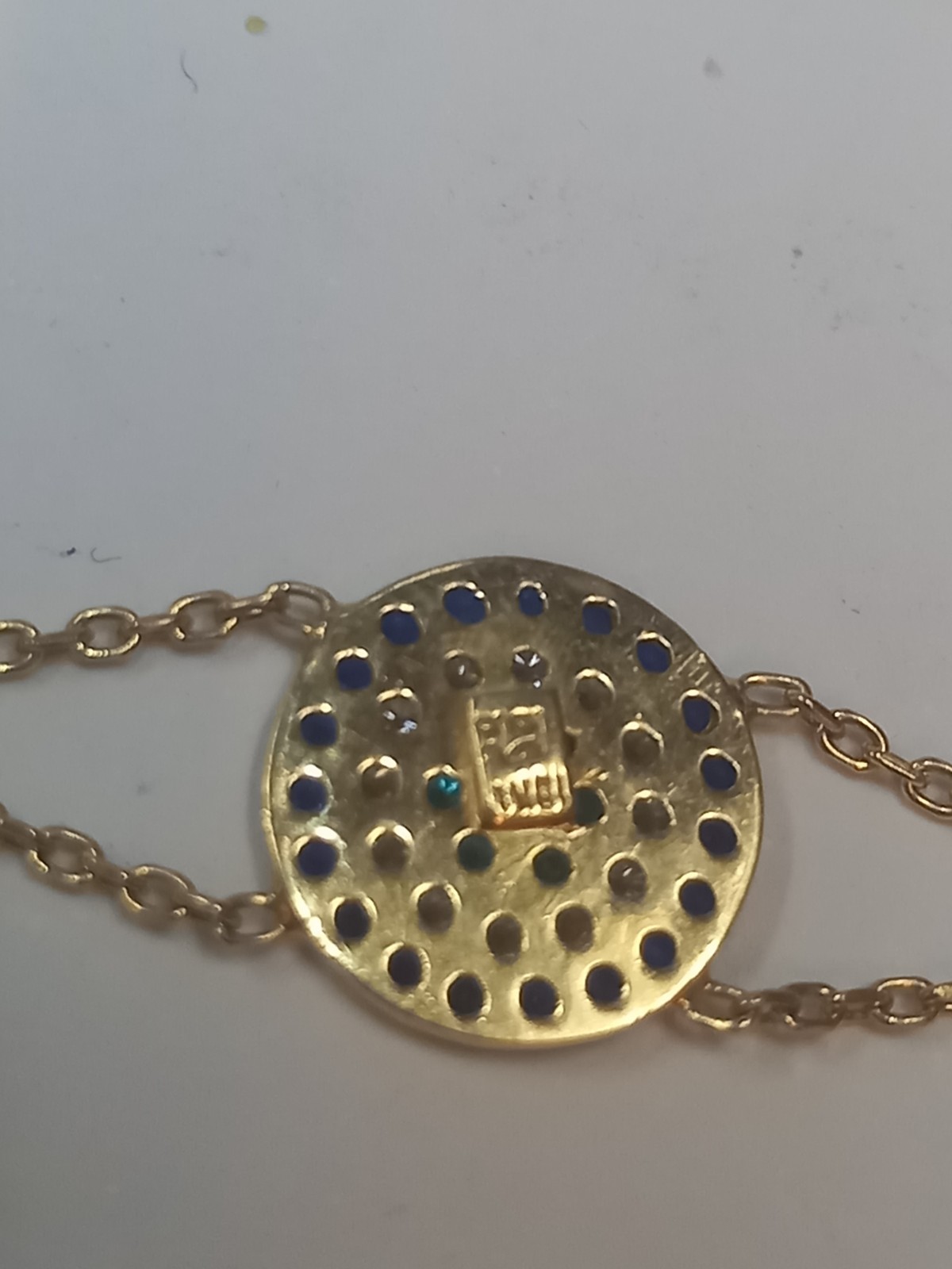 18ct Yellow Gold Gem Stones Bracelet