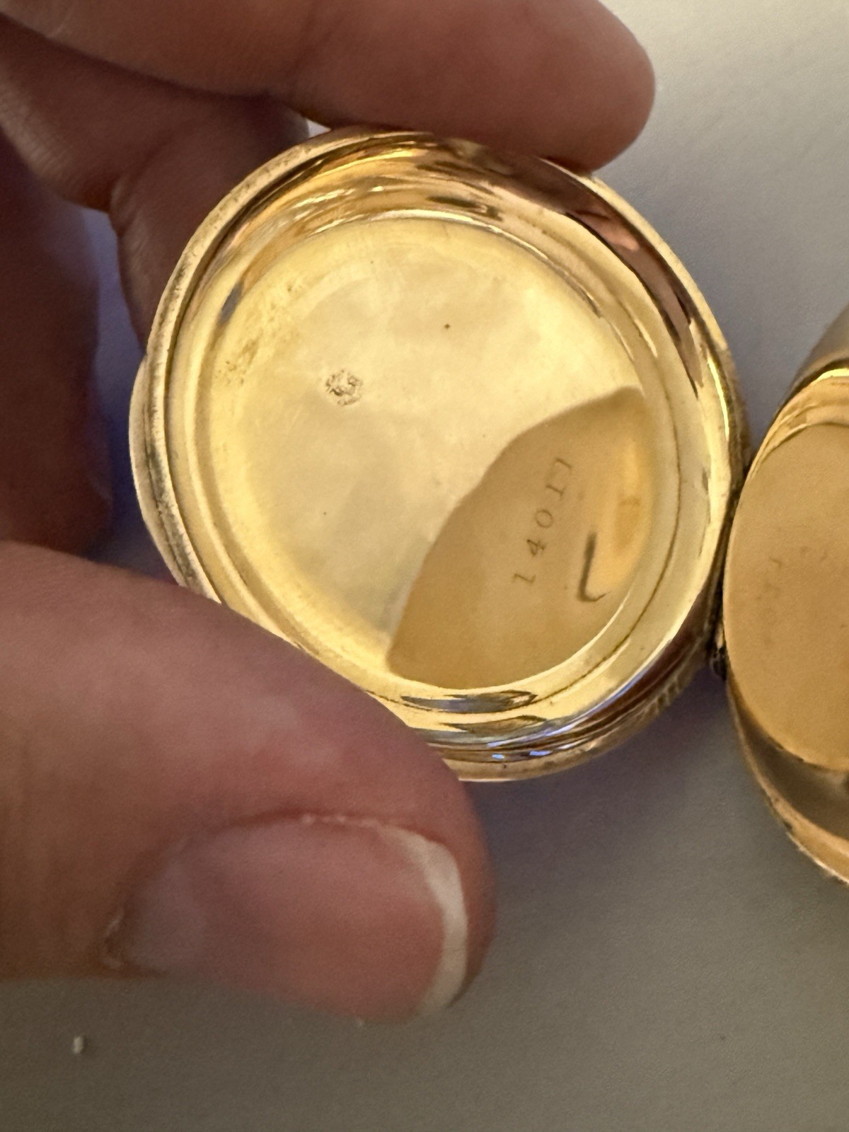 Elgin 6s Full Hunter Ladd Anchor Gold Filled Pocket Watch