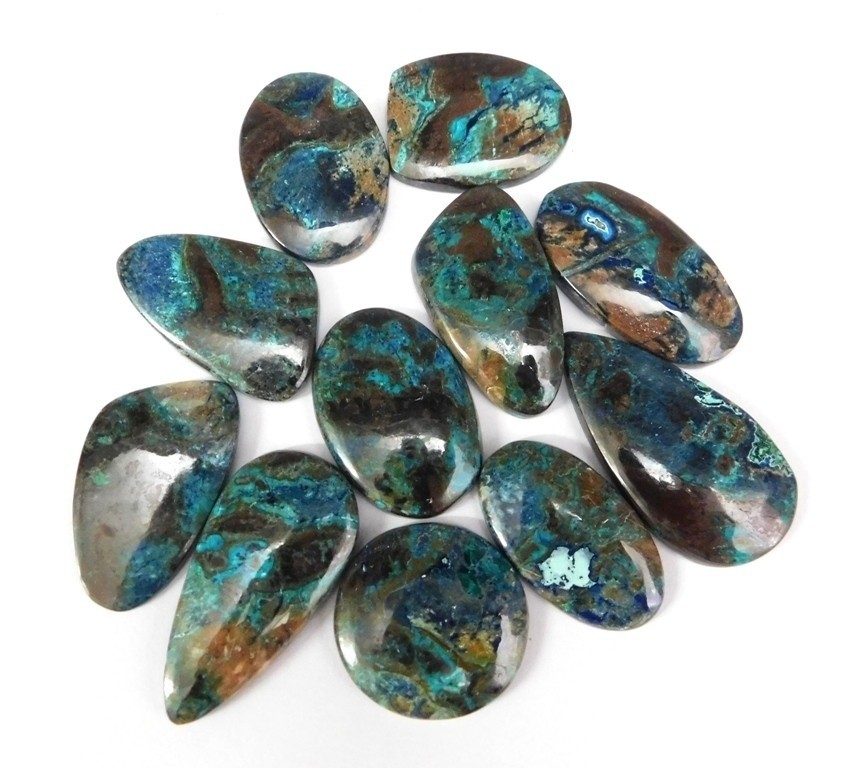 Natural Shattuckite Cabochon Gemstone For Making Jewelry Wholesale Lot 71415