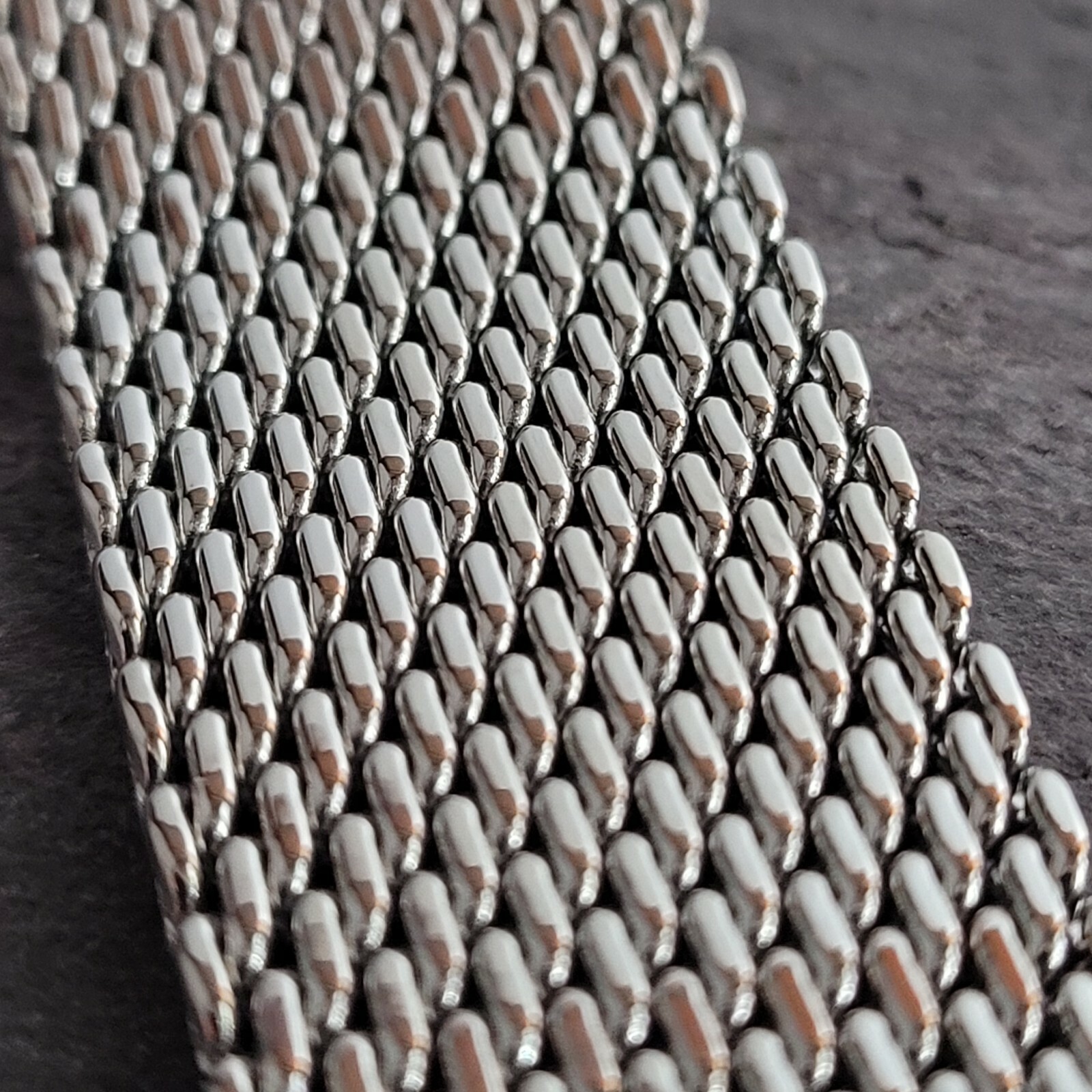 316L Steel No Time to Die Style Bond Milanese Mesh Watch Strap 20mm 22mm 18mm