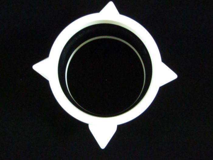 Unique Chunky Black White Handmade Plastic Resin Bangle Bracelet Pointed Spikes