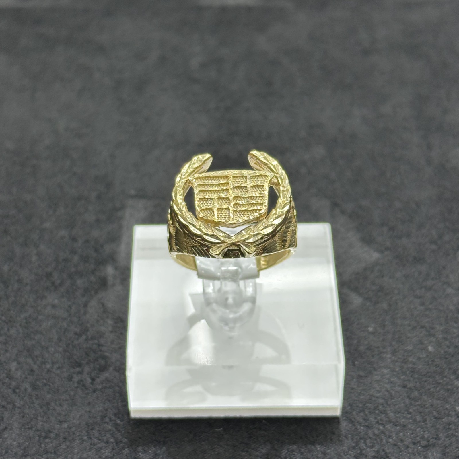 Real Gold 10k Gold Cadillac Ring ANY SIZE