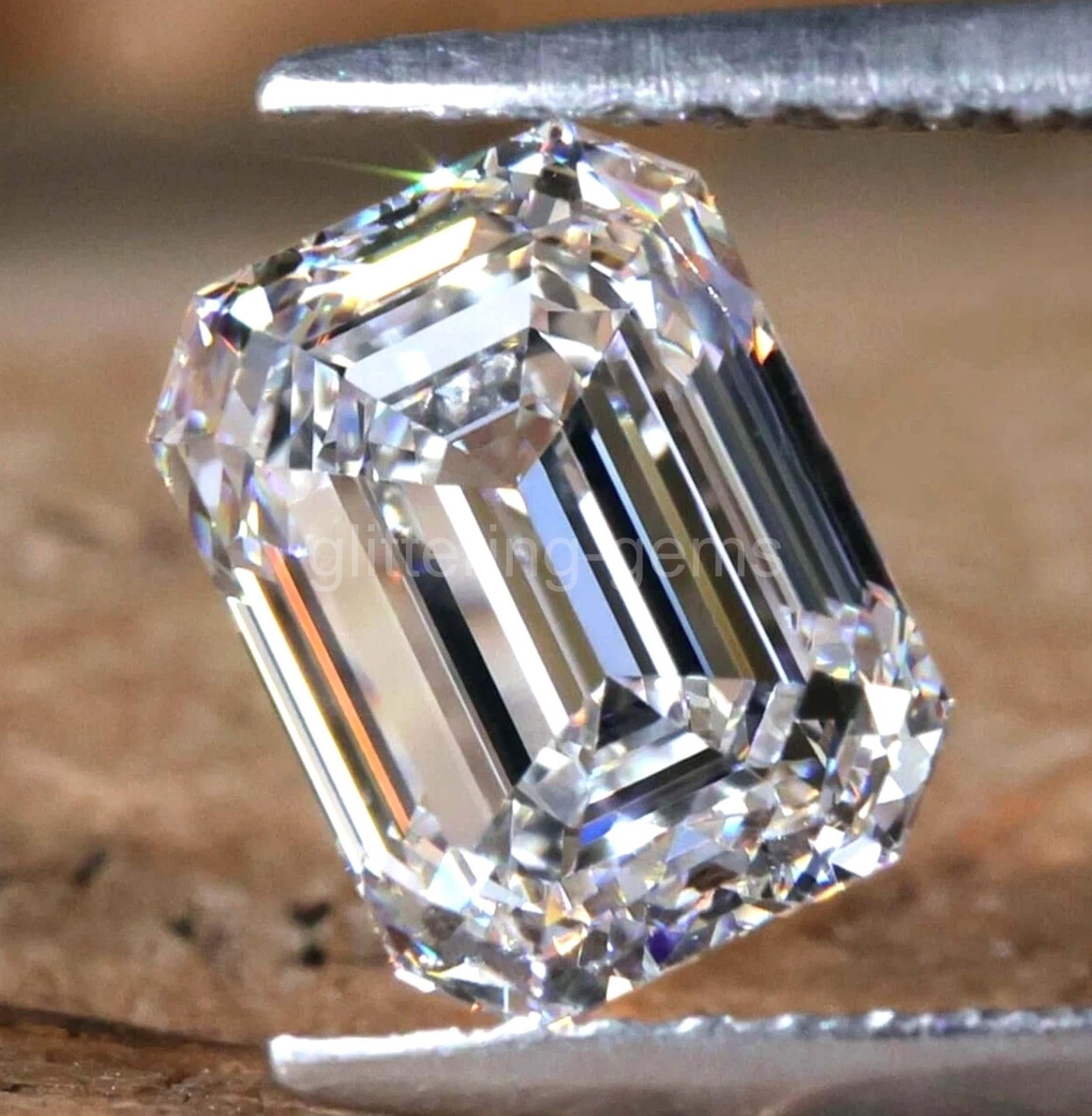 VSSI White Diamond ‘D’ Color 2.4 Ct VVS1 Loose Emerald Cut IGL Loose Gems 5AJU