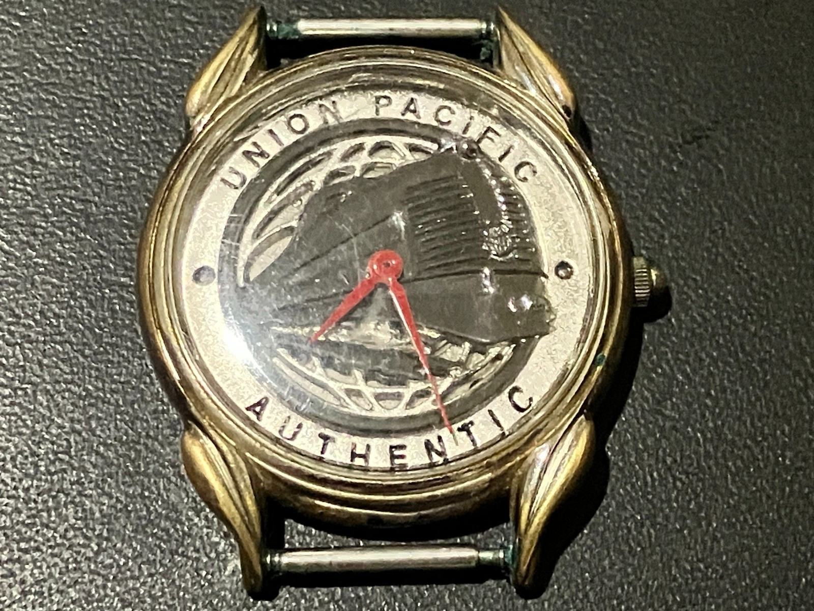 FOSSIL ZC-00257 UNION PACIFIC AUTHENTIC RAILROAD MENS WATCH FACE RARE