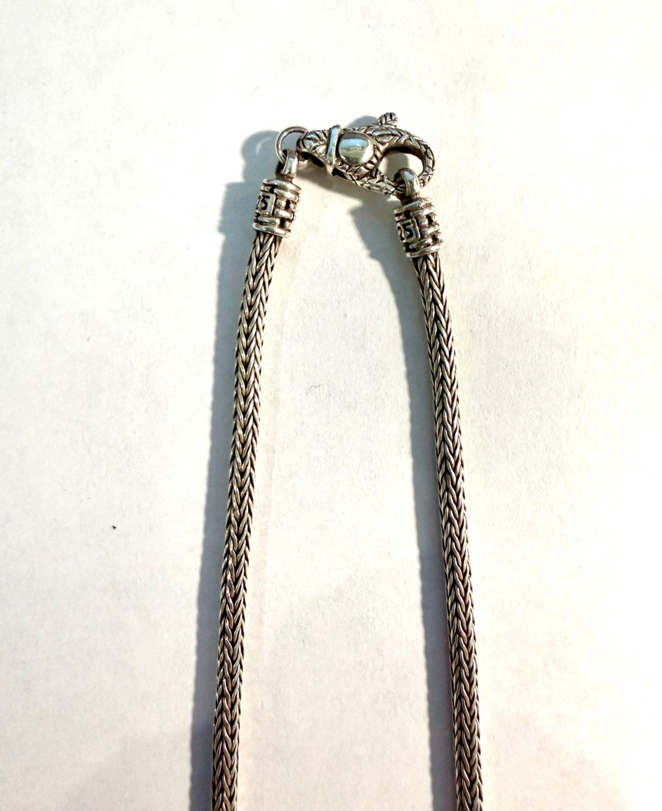Ryan Christian Dragon Bones Tulang Naga 925 Sterling Silver Chain 3.5mm. 20 in.