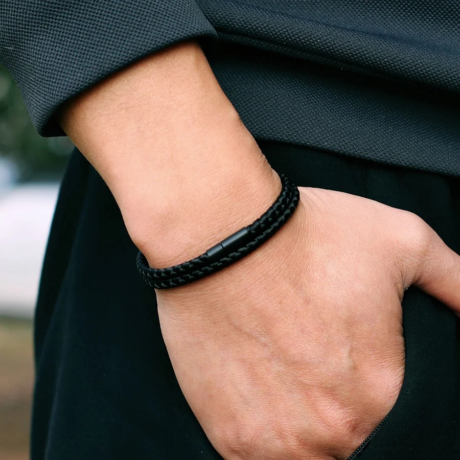 Nautical Rope Bracelet Minimalist Keel Style Magnetic Clasp Outdoor Men Jewelry