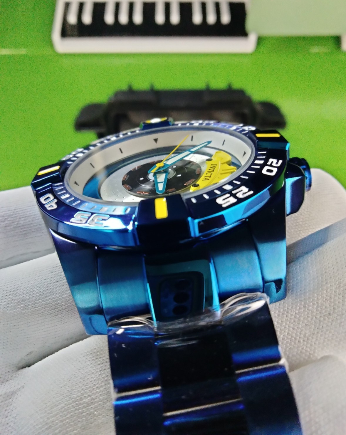 Invicta S1 Rally 37051 Automatic Men Watch 51 mm Blue Steel Zager Exclusive 100M