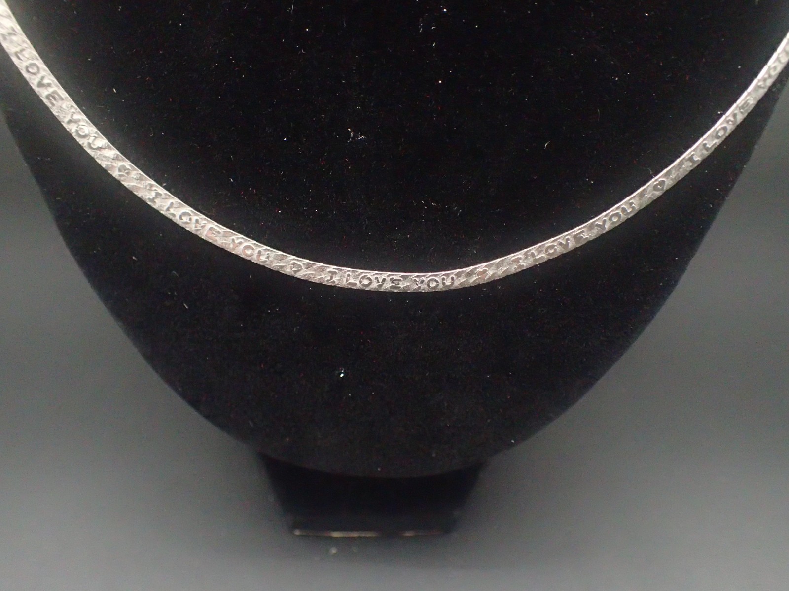 Vintage Sterling Silver Necklace “I Love You” 18″ inch “Legend Series”