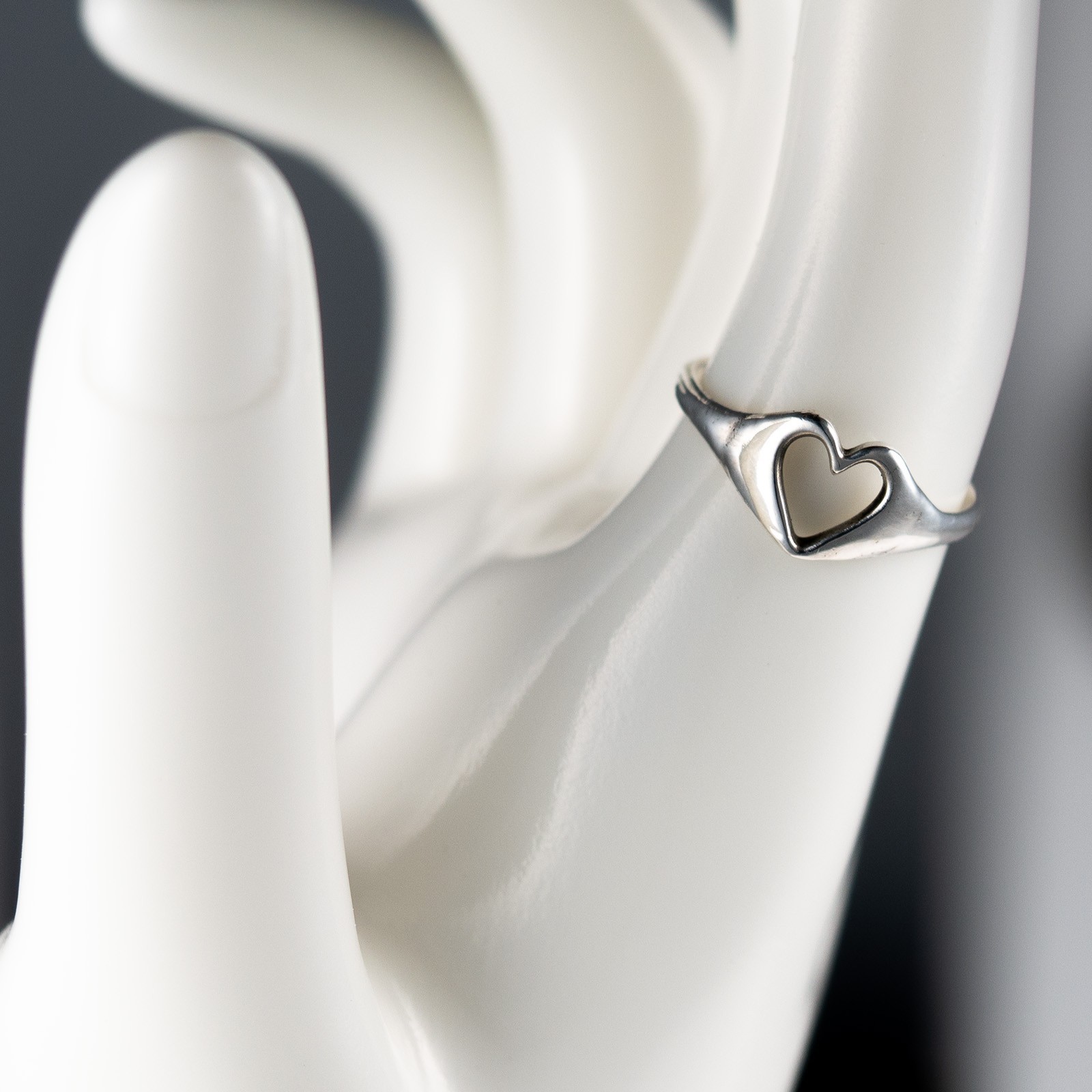 Hand Crafted in the USA Sterling Silver Heart Stacker Ring