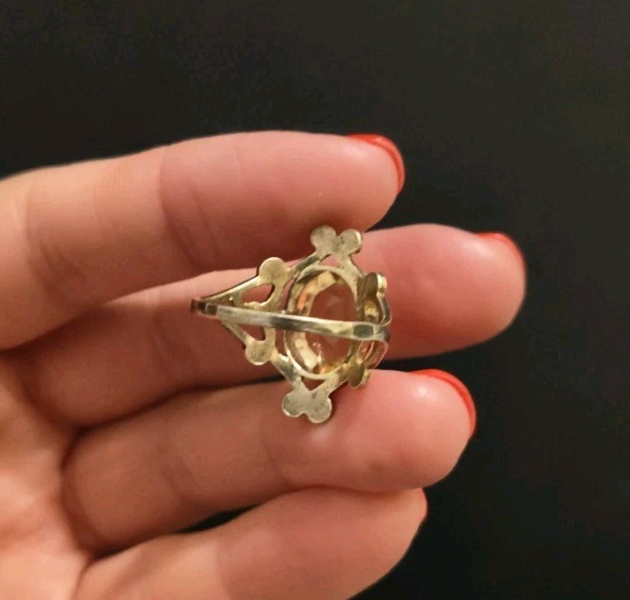 Vintage Silver 875 Ring Soviet Women’s Jewelry