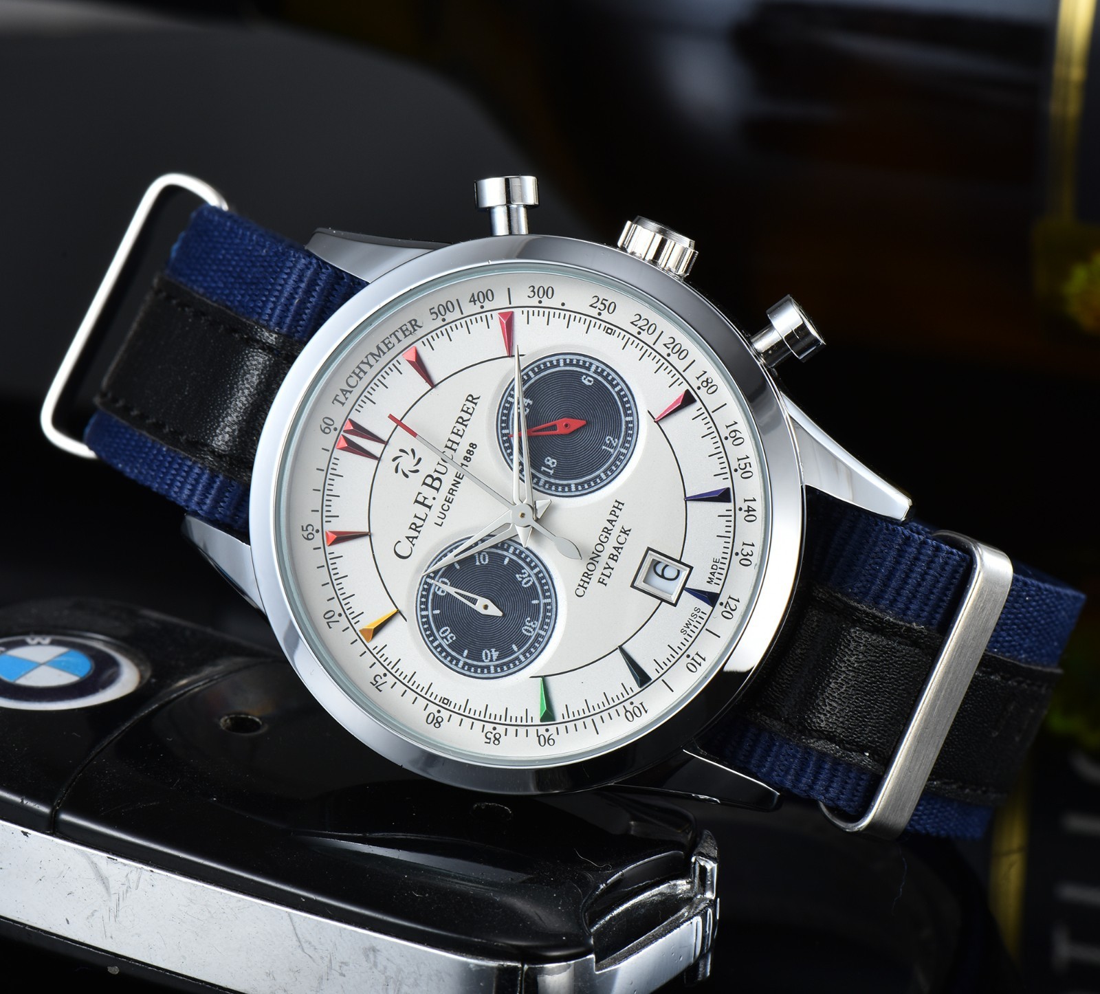 Carl F. Bucherer style multifunctional men’s chronograph watch