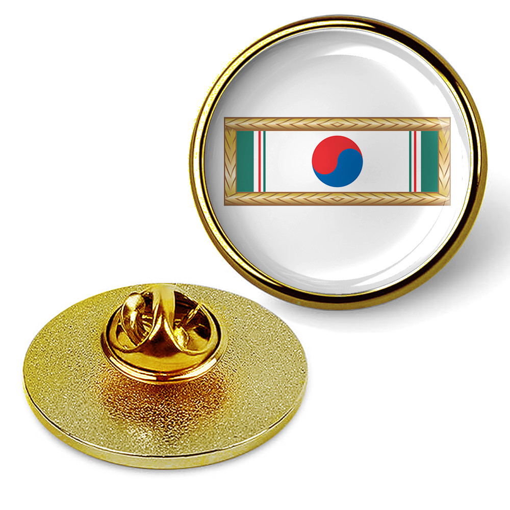 Republic of Korea Presidential Unit Citation Army Frame Tie Suit Shirt Lapel Pin