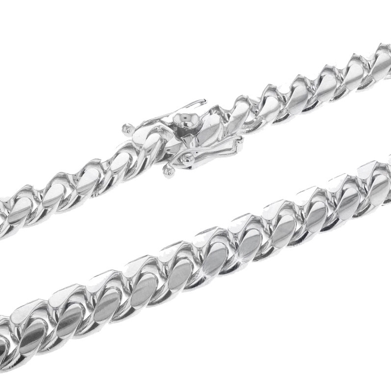 High Quality Pure Solid 316 Stainless Steel Heavy Miami Cuban Link Chain