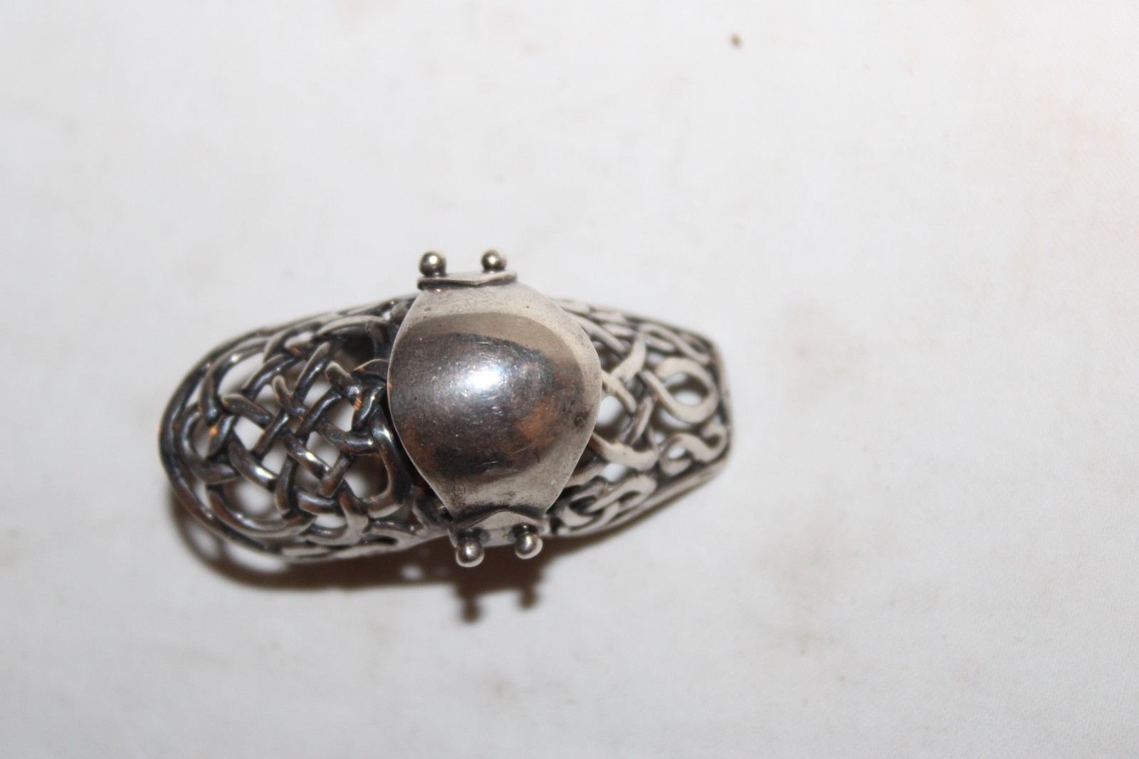 Vintage Full Finger Armor Joint Knuckle Men Women 925 Sterling Silver Ring