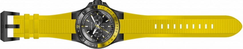 Invicta 33038 Aviator Men’s Yellow/Black 50mm Multi-Function Silicone Watch