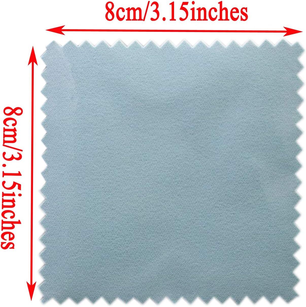 50Pcs Jewelry Cleaning Cloth Polishing Cleaning Cloths for Sterling Silver Gold