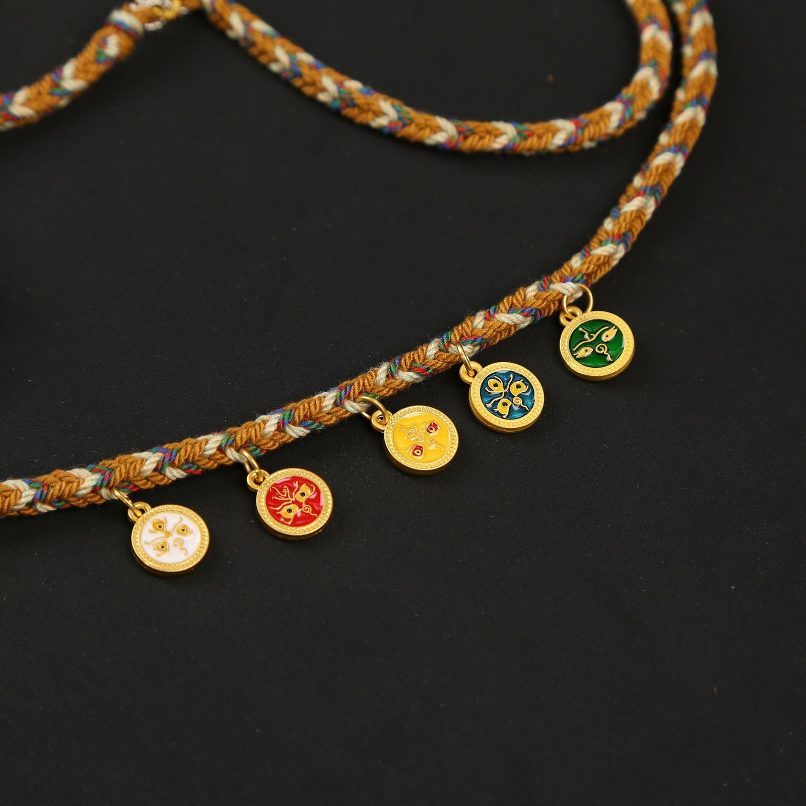 Tibetan Pendant Wuye Thangka Hand-woven Men’s Body Protection Necklace