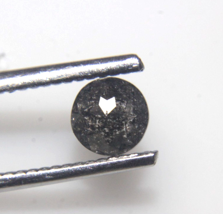 0.75Cts Round Shape Natural Galaxy Color Tambuli Cut Diamond 5.46-5.44×2.94 MM