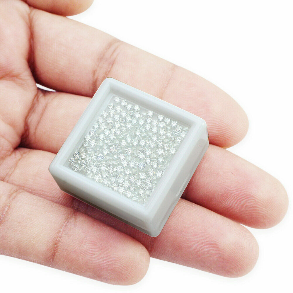 0.5ct 0.8~3mm White Clear D Color VVS1 Round Cut Loose Moissanite Stone Jewelry