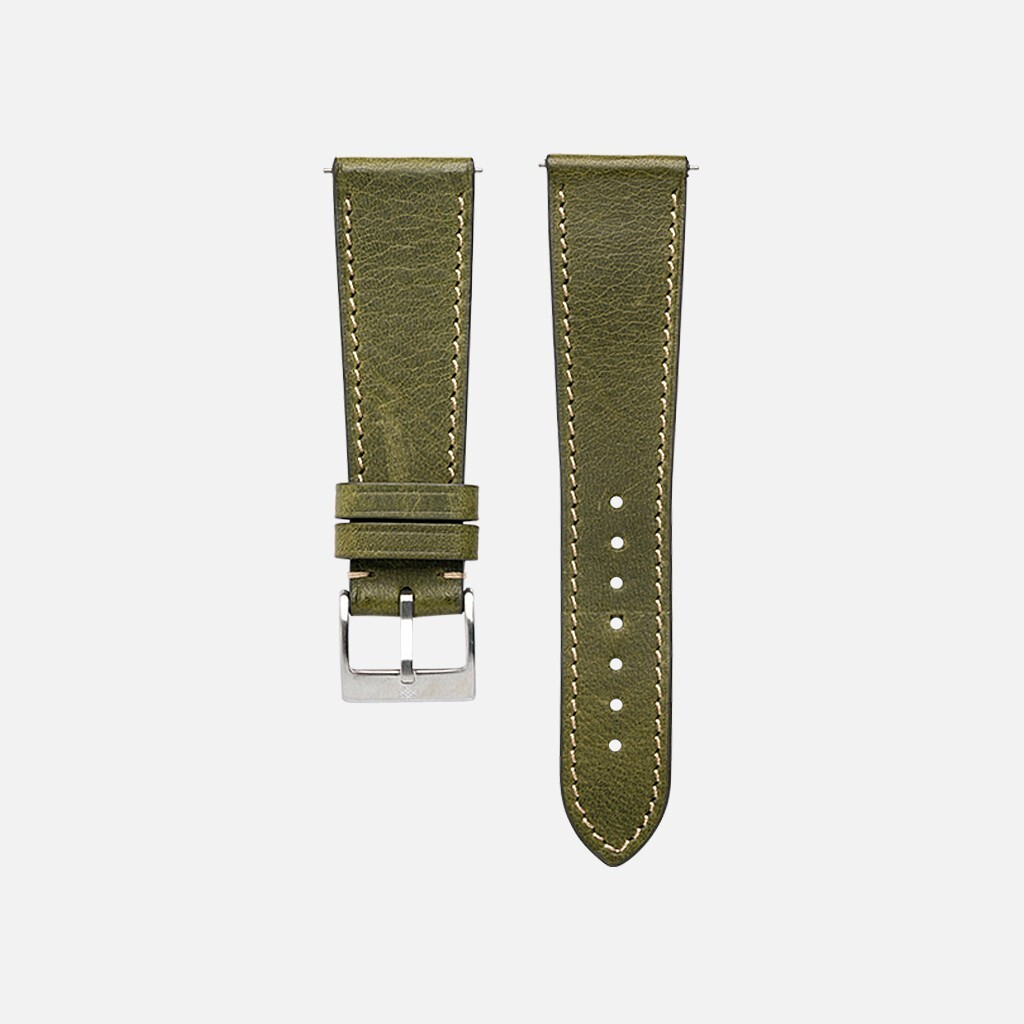 Waxy Slim Quick-Release Leather Watch Strap – Multiple Sizes & Colors – Zermatt
