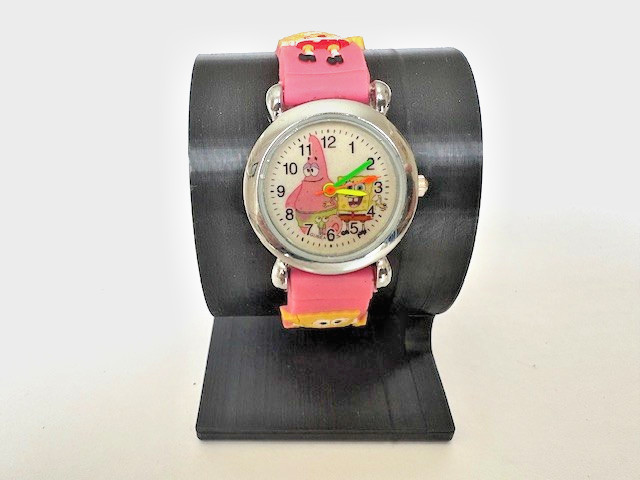 SpongeBob Square Pants Kids Quartz Watch Pink Silicone Strap GUSEA