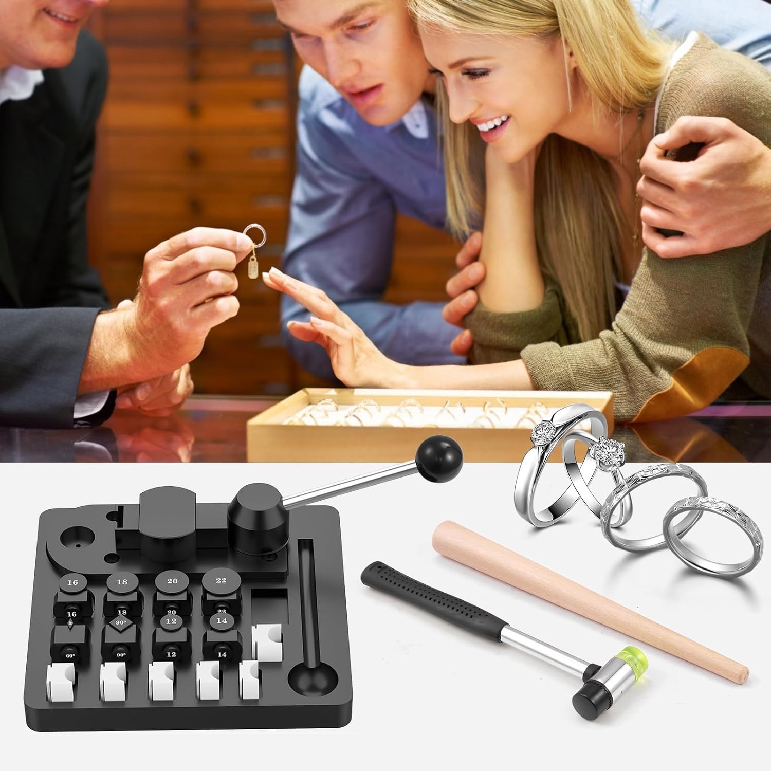 Ring Bending Tool Kit for Jewelry Making Spoon Ring Maker Machine DIY Tool