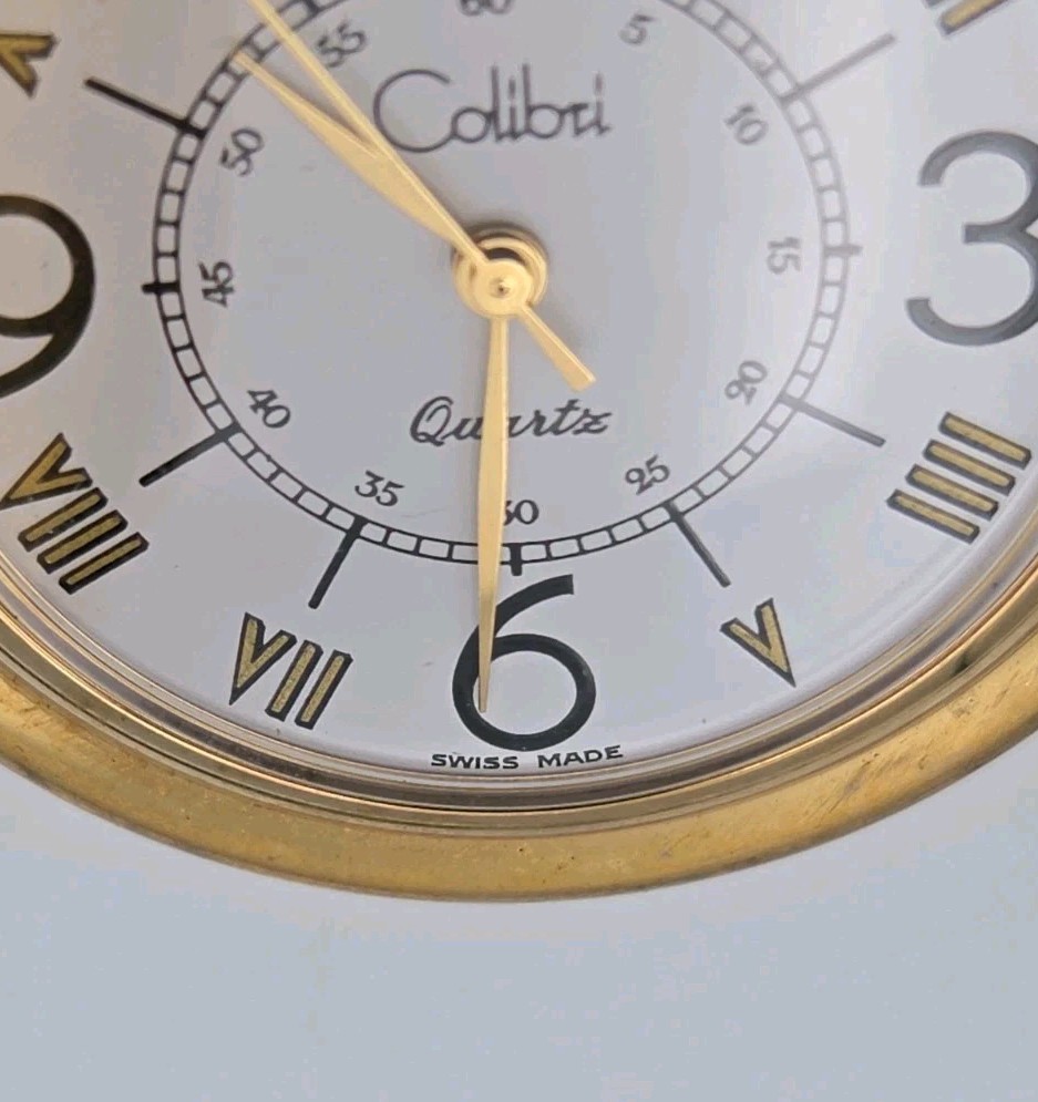 Vintage Colibri Quartz Men’s Gold Pocket Watch and Knife Set – Swiss Made