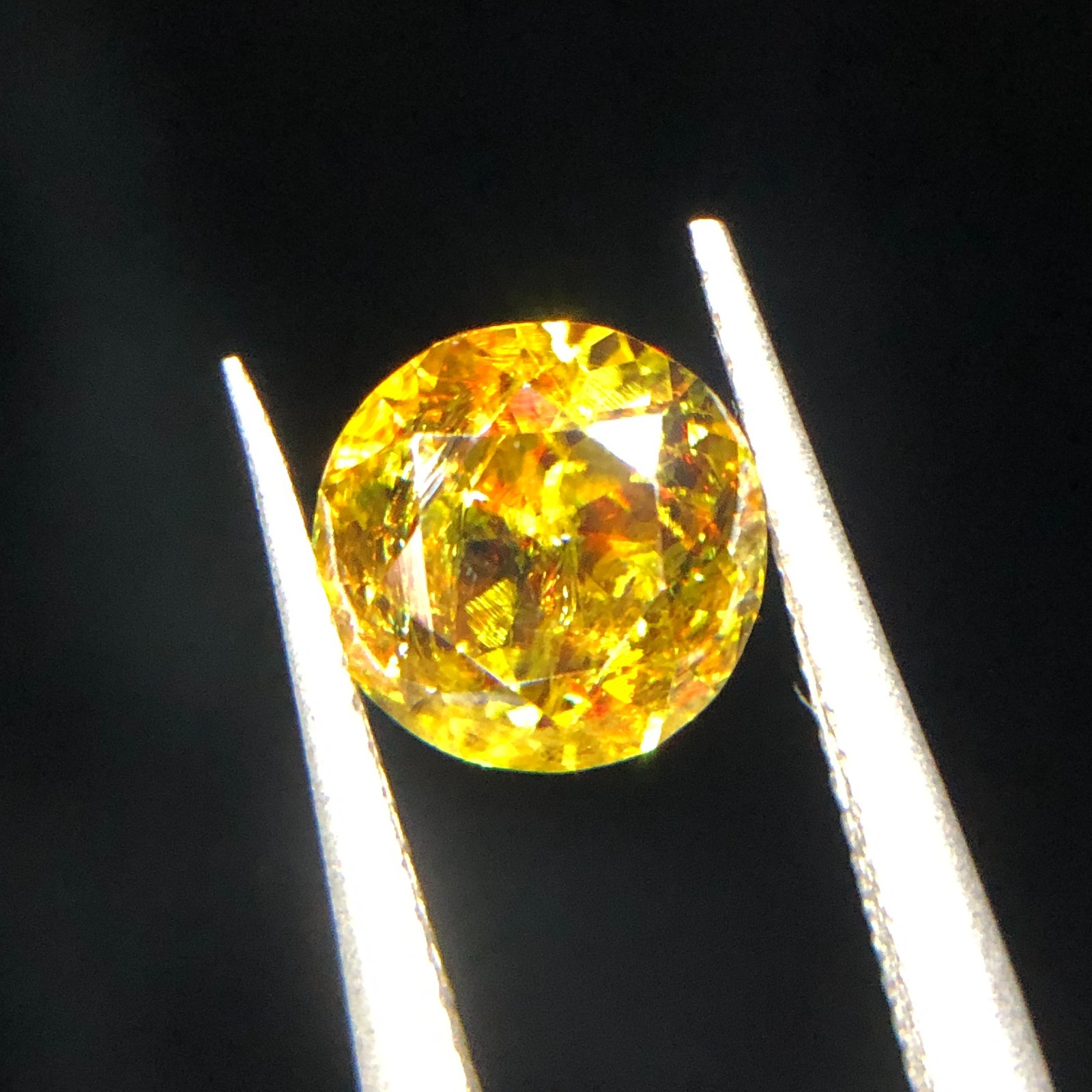 1.60 Carat Natural Sphene Round Cut – 6.81×4.68mm Gemstone
