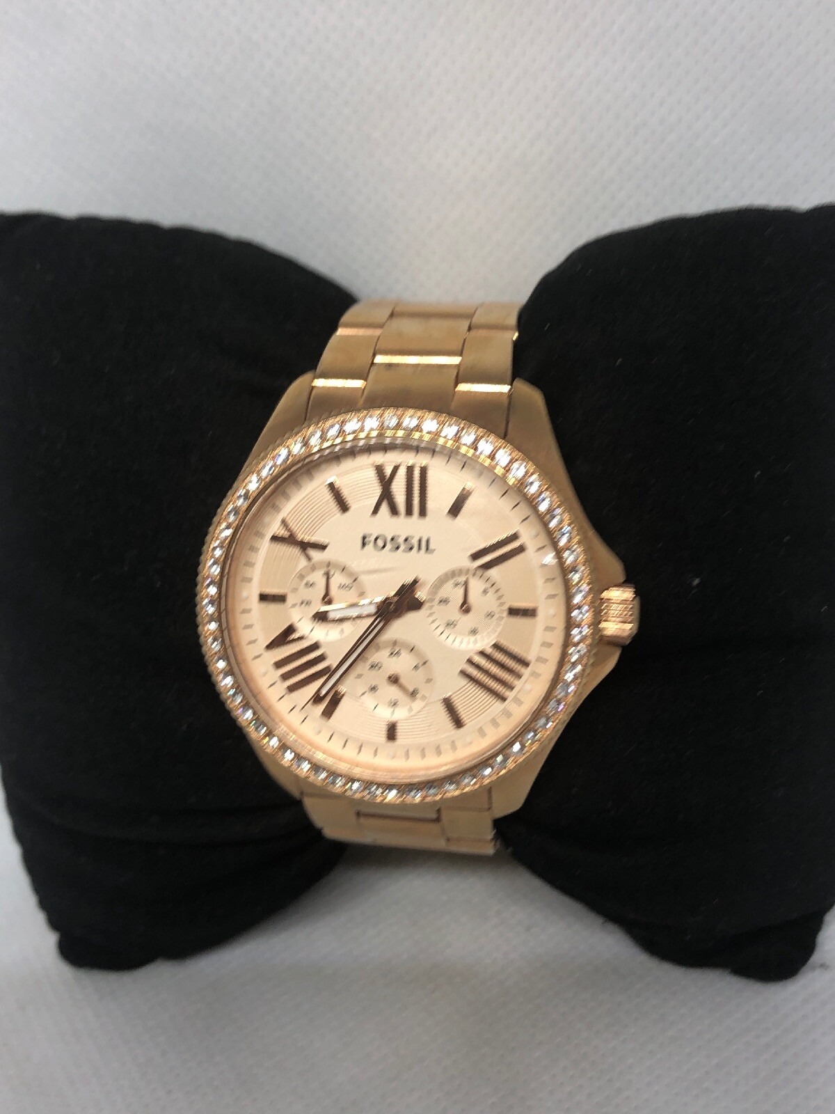 Fossil AM4483 Women’s Stainless Steel Analog Rose Gold Dial Genuine Watch HG49