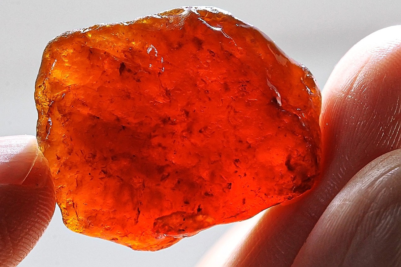 66.7Ct Natural Spessartine Orange Garnet Facet Rough Specimen Nigeria YFDA1