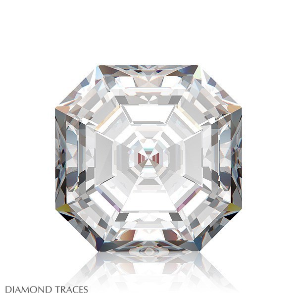 1.01ct G-IF Ideal Cut Asscher AGI 100% Genuine Diamond 5.59×5.43×3.76mm