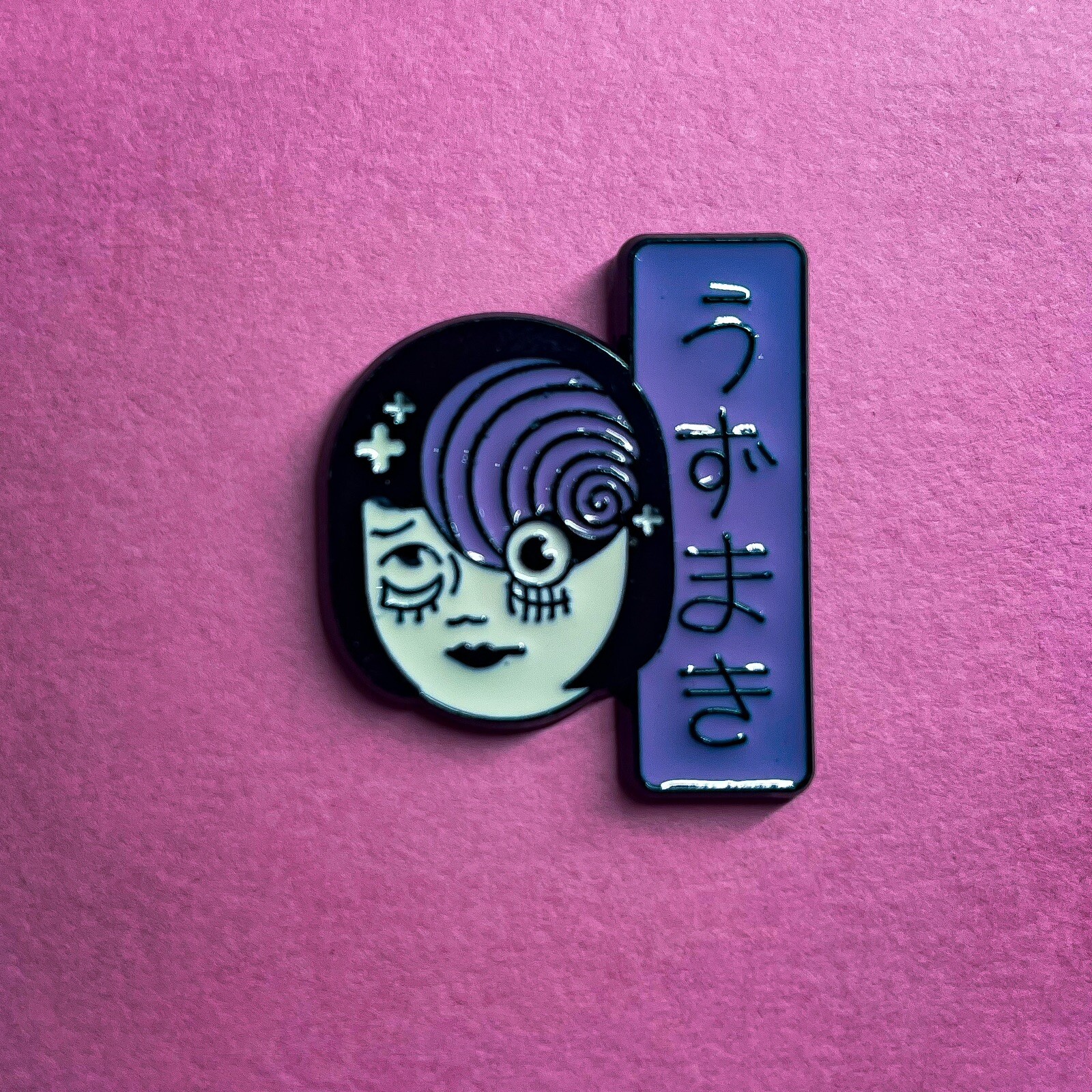 Junji Ito Slug Girl Anime Pin Horror Gothic Manga Weird Cute Punk Halloween
