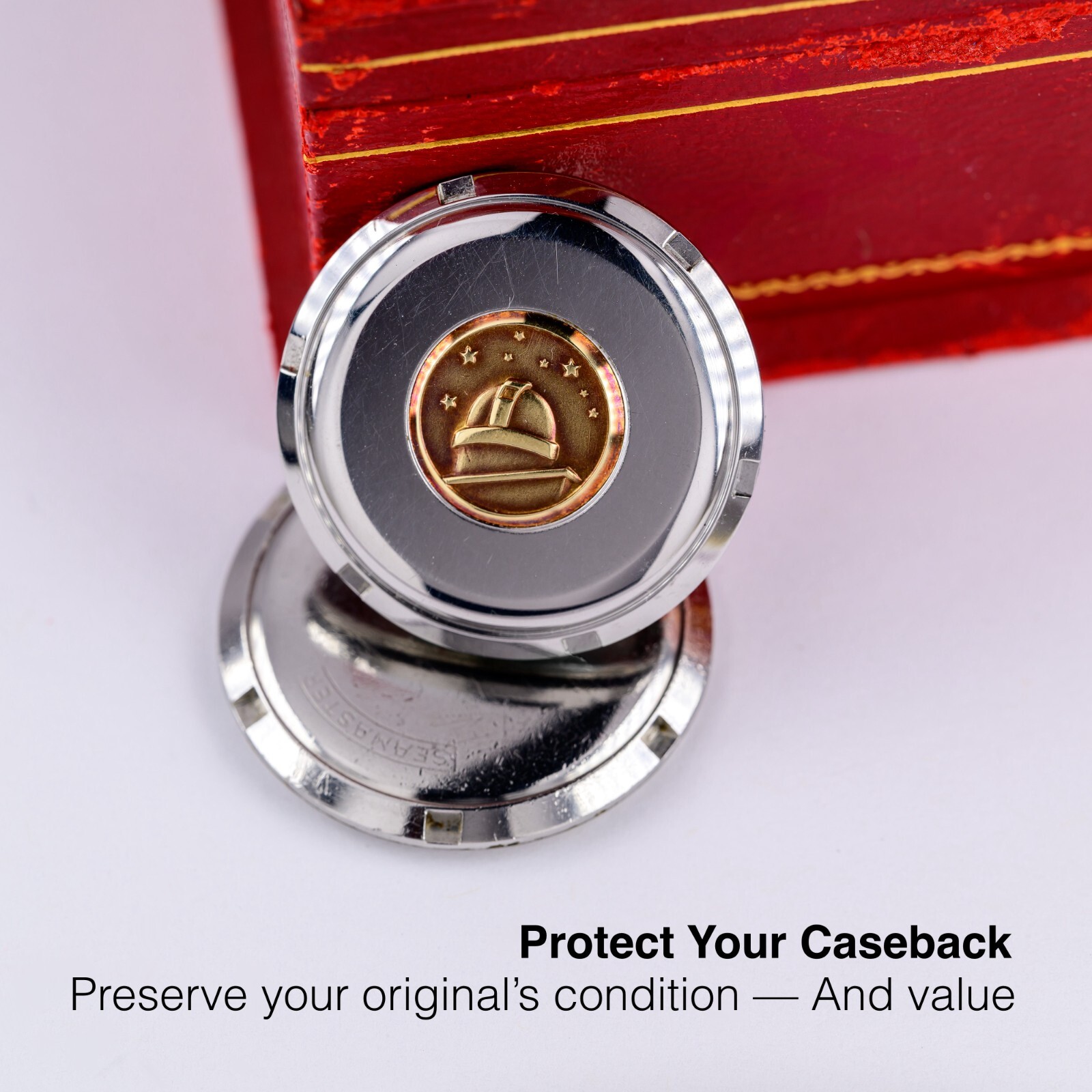Sapphire Exhibition Caseback for 1950s Vintage Constellations and Automatics