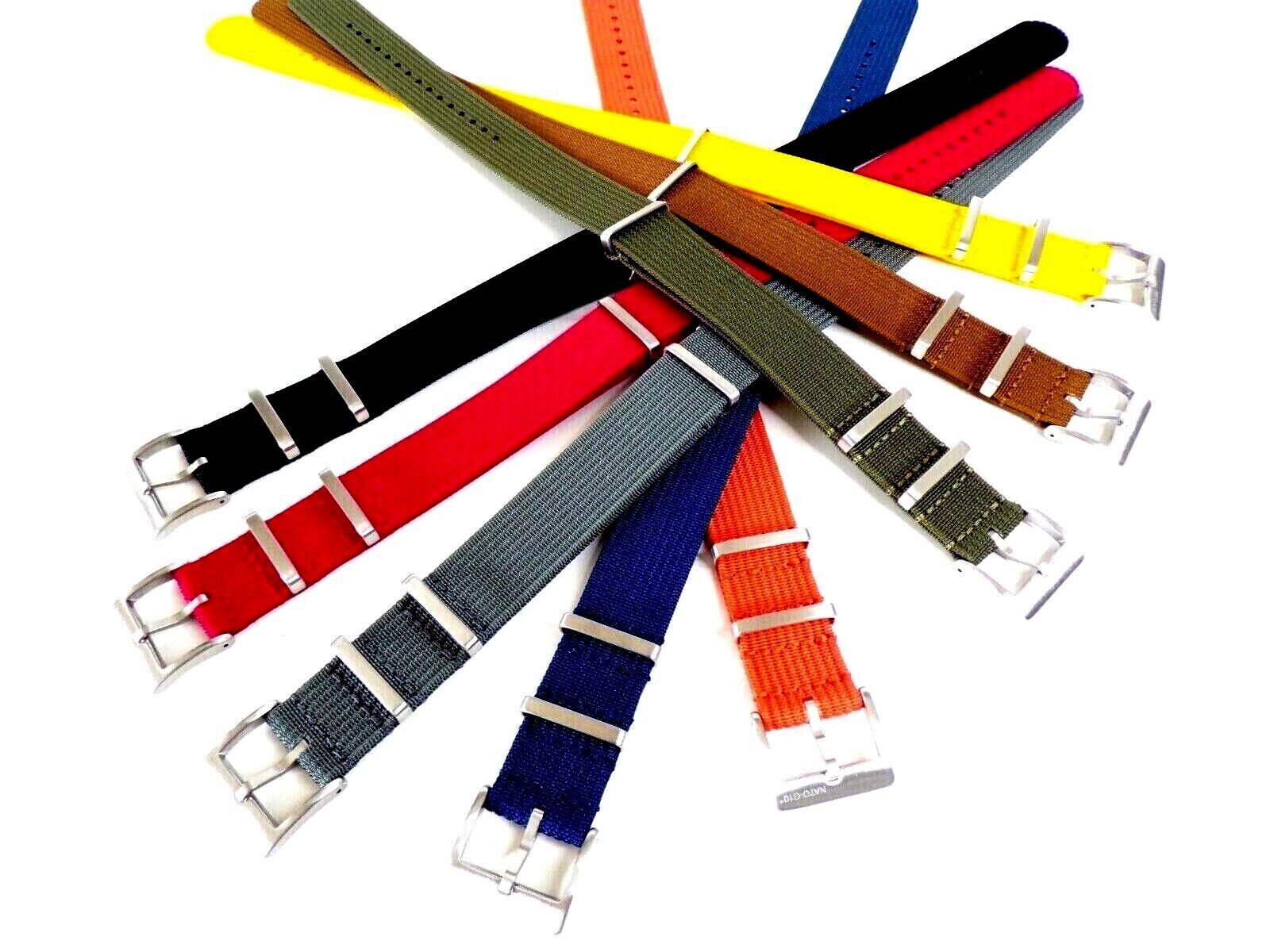 NATO G10 ® NEW RIBBED WR Nylon military RAF watch band Pilot strap IW SUISSE usa
