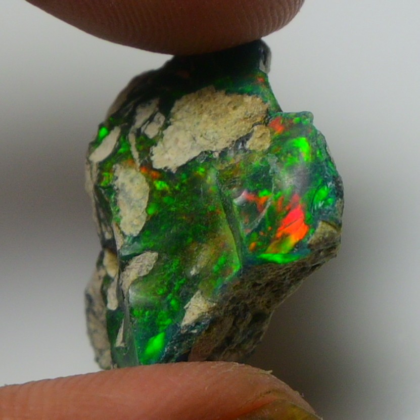 Black Opal Rough 9.45 Carats, Smoked Ethiopian Welo Opal Rough, Fire Opal Raw