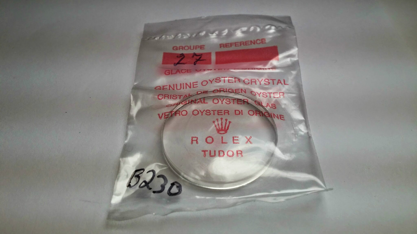 Rolex Tropic Crystal, 25 27, Genuine, NEW ROLEX CRYSTAL diameter approx 28.12mm