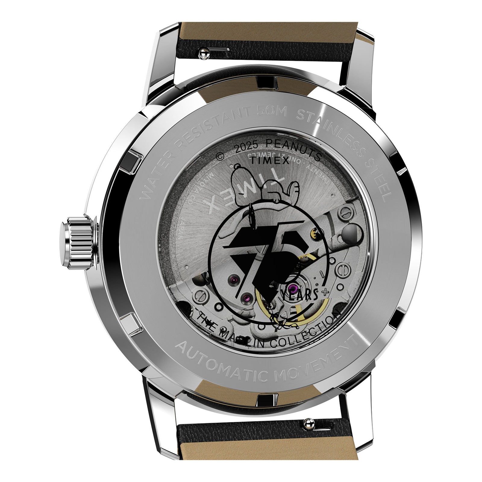 Timex Marlin Automatic Peanuts 75th Anniversary 40mm Watch TW2Y10000