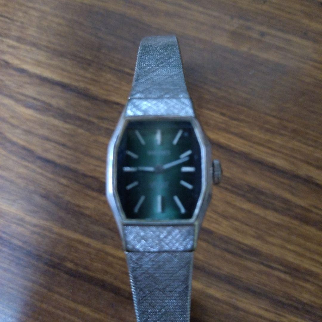 Showa Retro SEIKO Hand-wound Watch, Green, 23 Jewels, Model 1140-3190, Working C