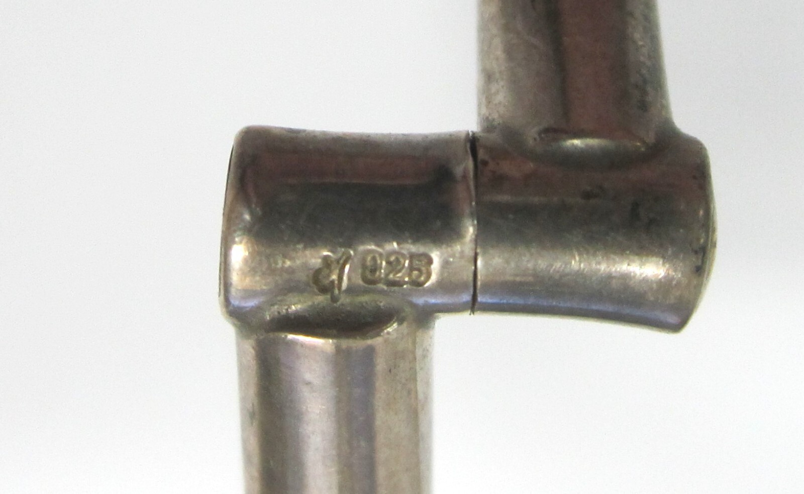STERLING SILVER BRACELET ARTISAN BYPASS HINDGED 25.3 GRAMS .925 JEWELRY MARKED